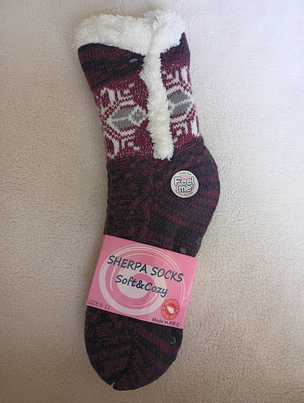 Sherpa Socks Soft & Cozy- Various Colors/Designs
